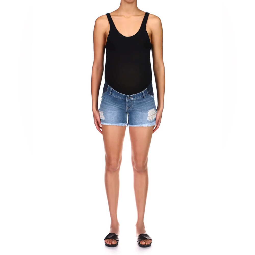 DL1961 Karlie Maternity Boyfriend Shorts - Sprawling